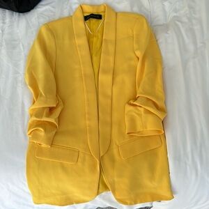 Zara Blazer with Rolled-Up 3/4 Sleeves. Never worn.